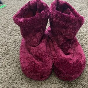 Vibrating Slippers in Deep Purple